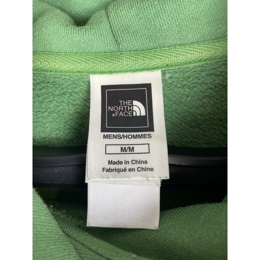 The North Face Half Dome Hoodie Mens Medium Green Yellow Cotton Blend Fleece - Picture 4 of 8